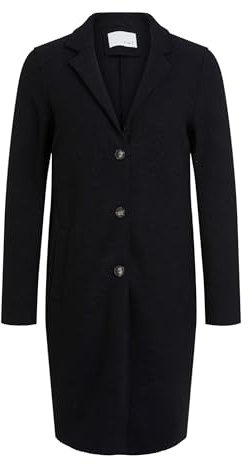 Oui Damen Mantel MAYSON Boiled Wool - reine Schurwolle gerade geschnitten Uni
