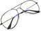 KANASTAL Blue Light Glasses Mens Clear Blue Light Blocking Glasses Womens Bluelight Fine Rimmed Anti Filter Bue Gaming Computer TV - Black Metal Clear Lens