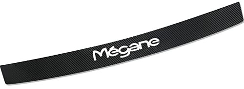 Auto Stoßstangenschutz Aufkleber für Ren-Ault Megane, Kohlefaser Kofferraum Einstiegsleiste Anti-Scratch Ladekantenschutz Folie Styling Zubehör,Black