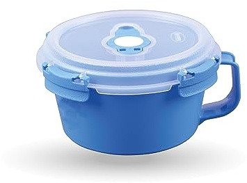 Bestlivings Frischhaltebox mit Deckel - Fresh System 0,85 Liter - Frühstücksschale - Blau