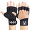 HHH Gym Gloves Weight Lifting Gym Gel padded Gloves strap wrist Body Building (M)