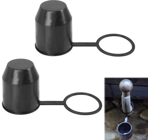 Anhängerkupplung Schutzkappe,Anhängerkupplung Abdeckkappe,Anhängerkupplung Kappe,Universal Kugelabdeckung,Kappe Anhängekupplung,Abdeckkappen für Kupplungen,für Auto Kugelkopf-Kupplung,2PCS