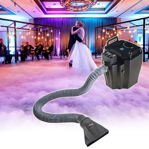 Machine à Brouillard De Glace Carbonique, Machine à Brouillard De Fumée Basse 3500w, Machine à Fumée Au Sol pour DJ Fête Mariage Halloween Noël