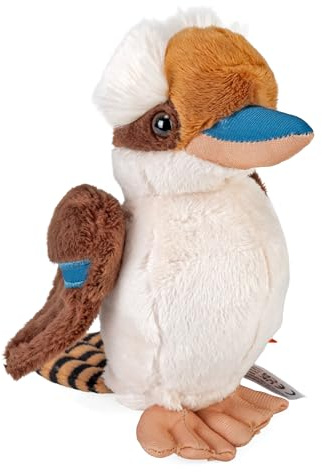 Wild Republic Pocketkins Eco Kookaburra, Plüschtier, 12 cm, Plüschspielzeug, Hergestellt aus recycelten Materialien