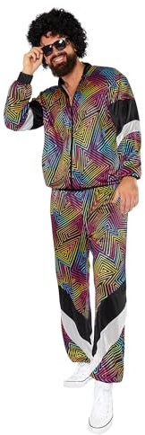 Amscan 9919059 - Unisex 1980's Cool Retro Shell Suit Adults Fancy Dress Costume Size: Large