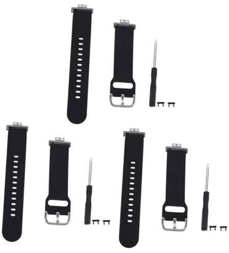 BESTonZON Zubehör 3st Gurt Uhrenarmbänder Kieselgel Fitness Schmücken Metall Armband