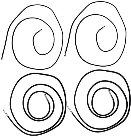 Kisangel Elastisches Chaiselongue-Seil-Set 4-teilig Schwarze Gummischnur Seil Mit Hoher Kapazität Für Liegestühle