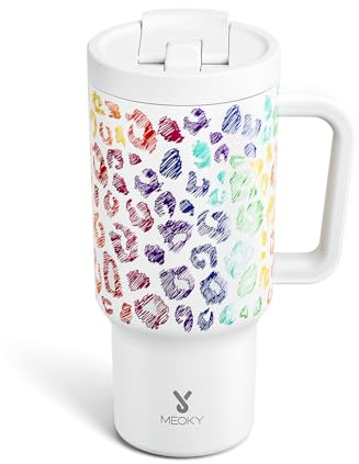 Meoky 32 oz Tumbler with Handle and DUO 2-in-1 Lid (CK)