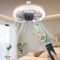 iToncs Ventilator Deckenleuchte,LED Deckenventilator mit Beleuchtung,3 Farbtemperatur und 4 Geschwindigkeiten Deckenventilator mit Lampe,Fernbedienung Leise Dimmbar Indoor Ventilator (WEISS)