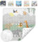 avakido® Tappetino doccia antiscivolo bambini 53x53 cm - Con 2 ganci inclusi - Tappeto quadrato antiscivolo senza BPA, lavabile e antimuffa