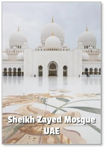 Kühlschrankmagnet Scheich-Zayed-Moschee, Große Moschee, Abu Dhabi, Design 6