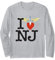 Offizieller Bon Jovi NJ Langarmshirt