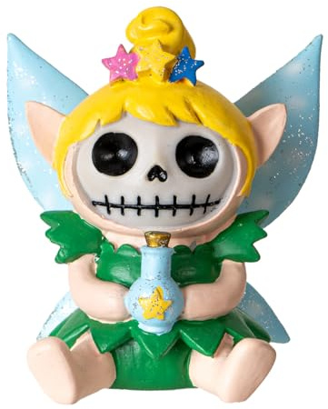 Pacific Giftware Tinker Bell Furrybones Sammelfigur Signature Skelett Figur im magischen Feenkostüm mit blauem magischem Trank, perfekt für Heimdekoration und einzigartige Geschenke, 7,6 cm hoch