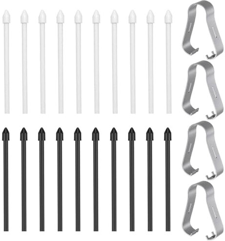 Duoleimi [24 pièces S Pen Tips, Remplacement des Pointes de Stylet avec Pince pour Galaxy Tab pour Galaxy Tab S6/S6 Lite/S7/S7 FE/S8/S8U/S9/S9+/S9U/S9FE, Accessoires