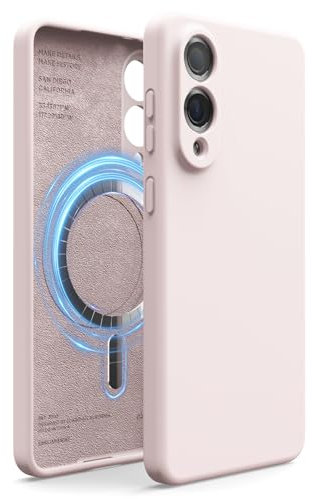 elago Coque Magnétique en Silicone Compatible avec Samsung Galaxy S25 Edge Étui, Ajustement Slim, Antichoc, Protection de L'appareil Photo, Charge sans Fil, Découpes Détaillées (Joli Rose)