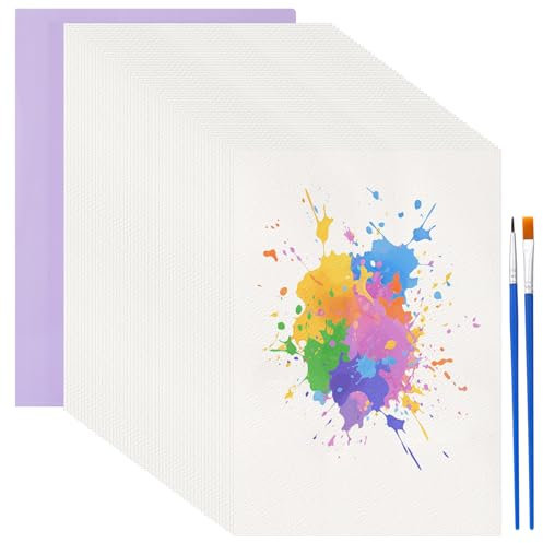 Realjoy Papier Aquarelle A4 200g/m², 50 Feuilles Papier Aquarelle Coton Blanc pour Croquis, Gouache et Peinture Acrylique(29.7x21cm)
