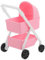 HANABASS Mini Cradle Car Realistisches Sichere Materialien Rollenspiel puppenhaus zubehör Cartoon-Kinderwagen -Spielzeugautos Plastik Rosa