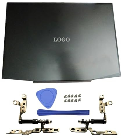 Replacement LCD Back Cover Front Bezel Hinges Palmrest Bottom Case Compatible With 15-CX Series Laptops TPN-C133 L20314-001(A HINGES)