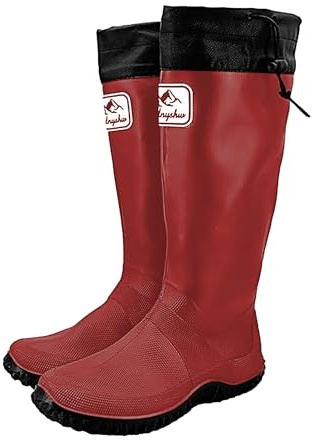 JOMIX Stivali da Pioggia Uomo Donna Antiscivolo Stivaletti Gomma Impermeabili Pieghevoli Scarpe Alte da Pesca Escursione Campeggio Lavoro Giardino Impermeabilità Totale Leggeri e Compatti