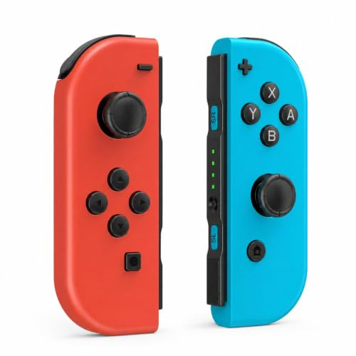 Irrigat Wireless Controller for Nintendo Switch, Split Joy-Con Replacement with 6-Axis Motion Control, Dual Vibration, 18H Battery, Wake-Up & Screenshot for Switch Lite OLED