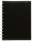 Viquel Reliure Geode Porte documents en plastique Grande capacité 80 Vues - 40 pochettes amovibles en polypropylène Noir