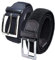 Ashford Ridge Mens elastischen Schwarz/Dunkelblau 2 Gürtel Geschenk Set (Taille Größen 120cm -130cm)