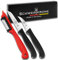 Schwertkrone Cuchillo para pelar verduras, Recto de 2 piezas Rojo/Negro