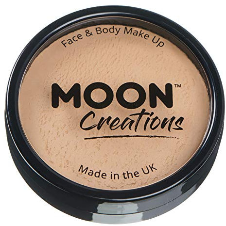 Moon Creations Pro Gesichts- und Körper-Make-up, professionelle Farbfarben-Kuchentöpfe für Gesichtsfarbe, Kostüme, Feste, Halloween für Kinder, Erwachsene (Beige, 36 g)