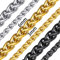 ChainsHouse 6mm 22 inch Herrenschmuck vergoldet halskette aus 316L Edelstahl mit Geschenkebox für Freunden