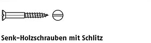 Vis à bois DIN 97 A 2 6 x 70 A 2 PU = S 100 pièces