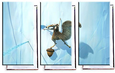 Unified Distribution Ice Age - Dreiteiler (120x80 cm) Kunstdruck auf Leinwand • erstklassige Druckqualität • Dekoration • Wandbild