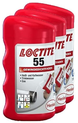 Gewindedichtfaden Loctite 55 (3x), Gewindeabdichtung Dichtfaden Gewindedichtung