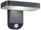 Reality Leuchten LED Solar Außenwandleuchte Esquel R22261142, Kunststoff anthrazit, Bewegungsmelder, inkl. 4.5 Watt LED