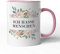 tassenprinter - Ich Hasse Menschen Tasse mit Spruch - 300ml Keramik Kaffeetasse Kaffeebecher rosa weiß blumig - Spülmaschinenfest - beidseitig Bedruckt - Geschenk Arbeit Kollegen (Vintage, Rosa)