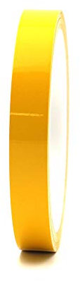 Finest Folia 10 Meter (0,79€/Meter) Zierstreifen Auto Motorrad Boot Modellbau Farbauswahl Dekorstreifen Seitenstreifen Klebestreifen (Gelb, 10mm Breite)