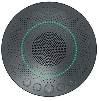 Matosio BluePod - Altoparlante per conferenze Bluetooth e USB, con funzione VoiceLoc e VoiceCap con 6 microfoni omnidirezionali a 360°, per una sala riunioni o un telelavoro