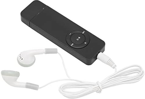 Mini Portable Lossless HIFI Music Player With Earphone, 180mAh Student Support 64G Memory Card, for Work Study Sports (Black)