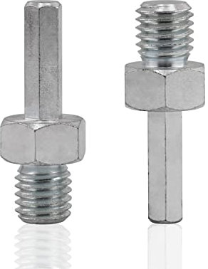 HOMESOM 2pcs Drill Arbor Adapter M14 Thread to 3/8 Inch Adapter Hexagon Shank for Core Drill Bit Hole Saw