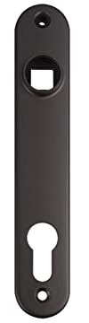 Aluminium-Langschild für LOCINOX-Einsteckschlösser in Schwarz RAL9005 3020-HYB-ALU