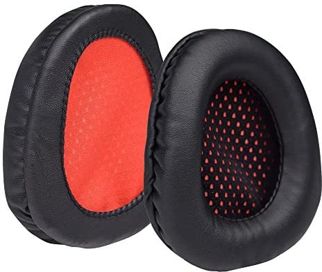 SA-902 Ohrpolster Ersatz Protein Leder Memory Foam Ohrpolster Kissenbezug Kompatibel mit Sades SA-902 SA-903 SA-906 Kopfhörern (Rot)