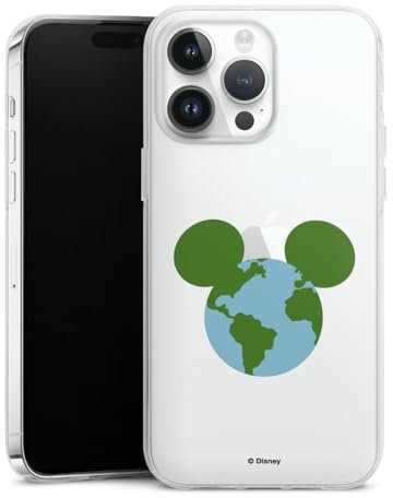 DeinDesign Custodia di Silicone Compatibile con Apple iPhone 14 PRO Max Custodia Trasparente Cover per Smartphone Trasparente Natura Topolino Trasparente