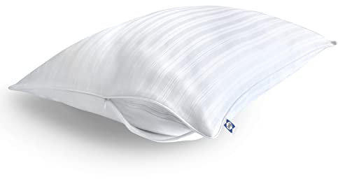 Sealy Weicher Komfort-Kissenschutz, 100 % Baumwolle, mit Reißverschluss, maschinenwaschbar, Kingsize, 2 Stück