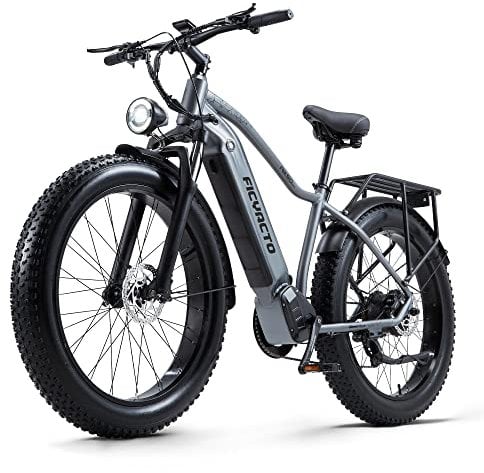 Ficyacto Elektrofahrrad 26 Zoll Pedelec E-Mountainbike E-Bike Herren Damen mit 48V 20AH Akku,Shimano 7 Gang,Doppelscheibenbremse (RX50)