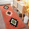 DEXDE Boho Badezimmerteppiche Korallenrot Badematte rutschfest Lang Badezimmerteppich Läufer Luxus Weich Saugfähig Teppich für Badezimmer Dusche Küche Eingang Western Bauernhaus Dekor 20x47