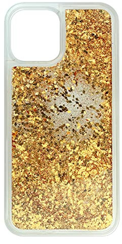 Babaco Phone Case For Iphone 12 PRO MAX Liquid Glitter Effect, Gold