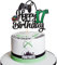 Xsstarmi 1 Pack Happy 17th Birthday Cake Topper Videospiel Cake Pick Gamepad Game On Controller Kuchendekorationen für Cheers to 17 Years Happy 17th Birthday Party Supplies Black