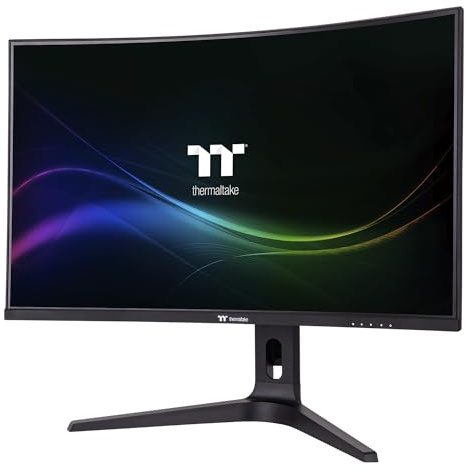 Thermaltake TGM-V32CQ Gaming Monitor/32/CurveQHD 2K 1440P/170Hz Refresh Rate/Black, GM-GCE-32CEQB-US