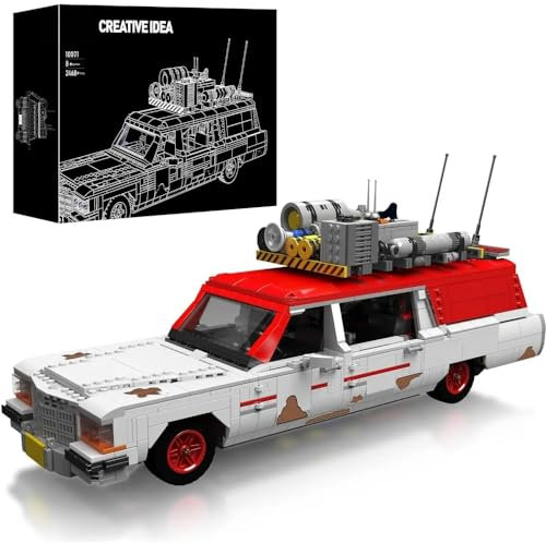 barweer Technik Icons Geisterbus Klemmbausteine Modell Cars, Auto Kleine Sets Sammlerstücke Weihnachten Geschenk Bausteine für Erwachsene, Mould 10071(2468 Stücke)