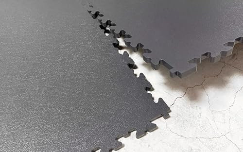 Garage Flooring Tile (Price Per M2) Interlocking Tile Flooring - Anti-Slip, Smooth Textured Finish, Van, Garage, Workshop, Shed