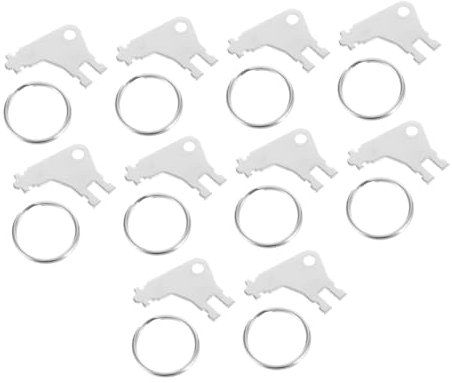 SEWOART Toilettenpapierspenderschlüssel Metall Ersatz Papierhandtuchspenderschlüssel Mit Schlüsselring Für Wc Papier Spender